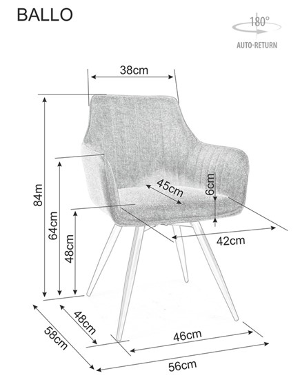 Krzesło MANGO Velvet Bluvel Czarny 19