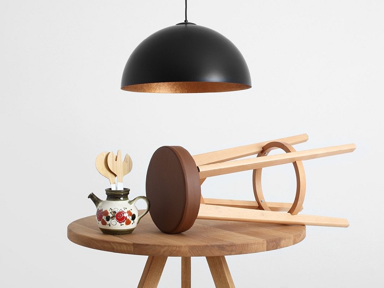 Lampa wisząca LORD 50 – miedziano-czarny