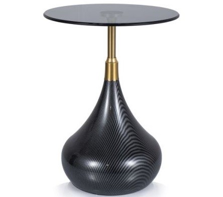 Ława TAURUS fi40 Czarny/Złoty