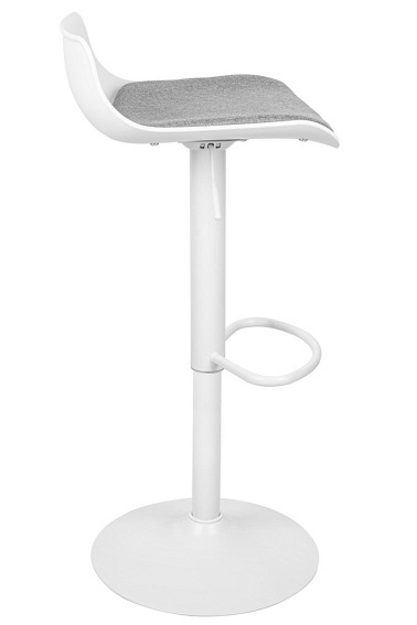Krzesło Barowe Regulowane SNAP BAR TAP Biały