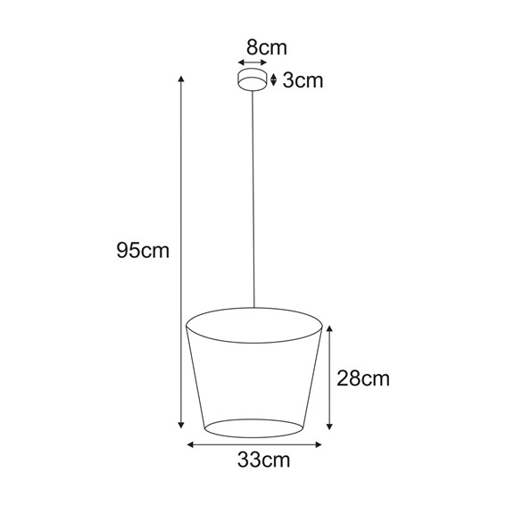 Lampa Wisząca LIVIA K-5815 Beż