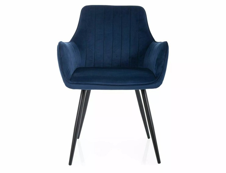 Krzesło APPLE Velvet Granatowy Bluvel 86