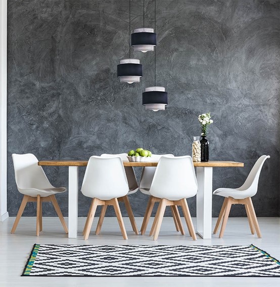 Lampa Wisząca ETELA K-5172 Czarny/Szary