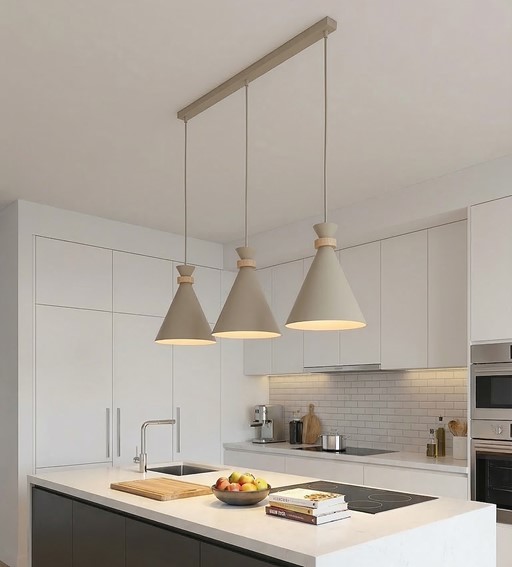 Lampa Wisząca ZERO 3 Beżowy