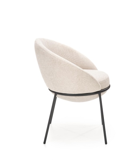 Krzesło K482 Czarny/Beżowy