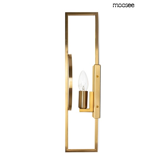 Lampa Ścienna TROYA Złoty/Biały