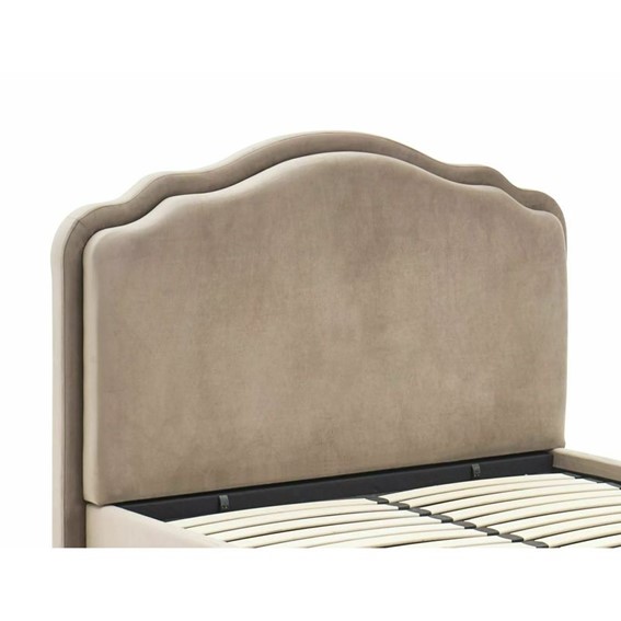Łóżko FLORENCJA Velvet 140x200cm Ciemny Beżowy