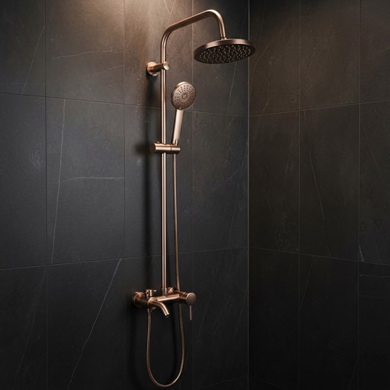 Zestaw Natryskowy LUIS Miedź Szczotkowana