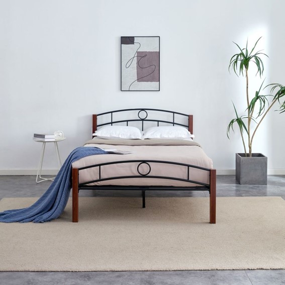 Łóżko Metalowe LM1-FX 120x200 Czarny