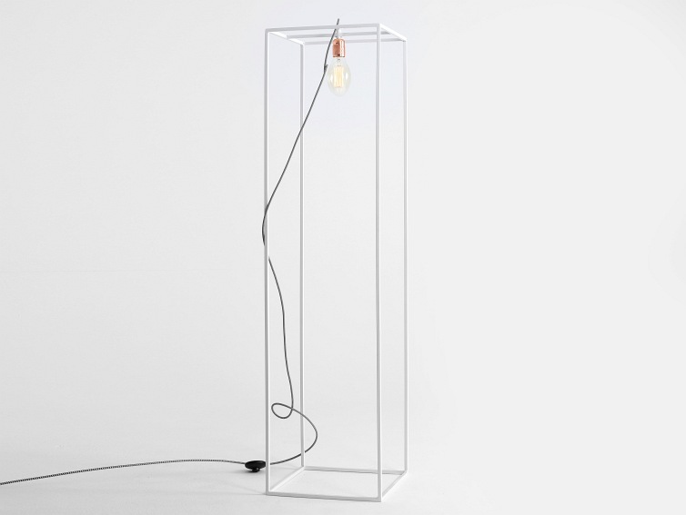 Lampa Podłogowa Metric Floor S 35x35x140 Biały