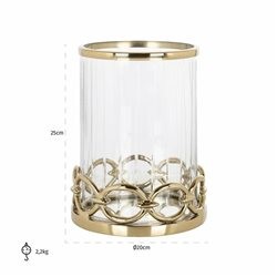 Świecznik JAYCE Złoty