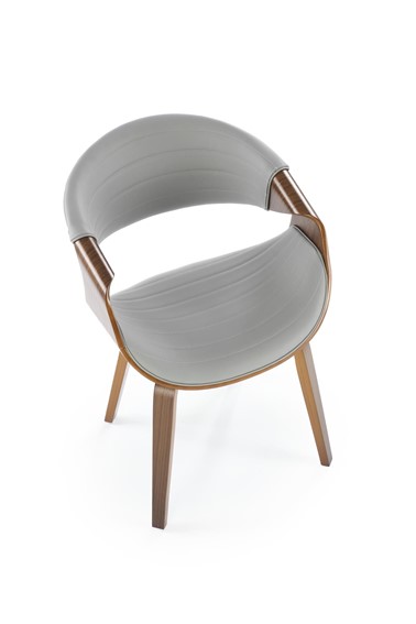 Krzesło K544 Popielaty/Orzechowy