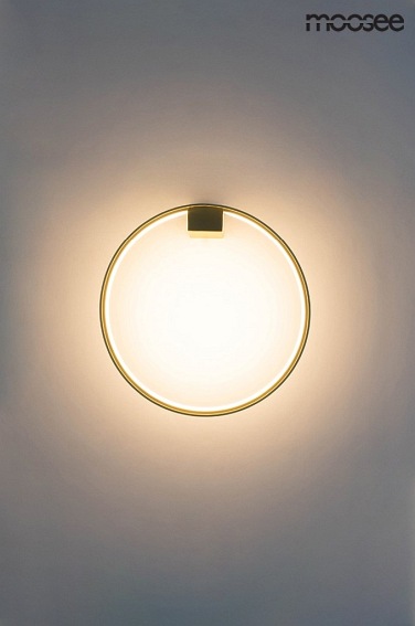 Lampa Ścienna CIRCLE WALL Złoty