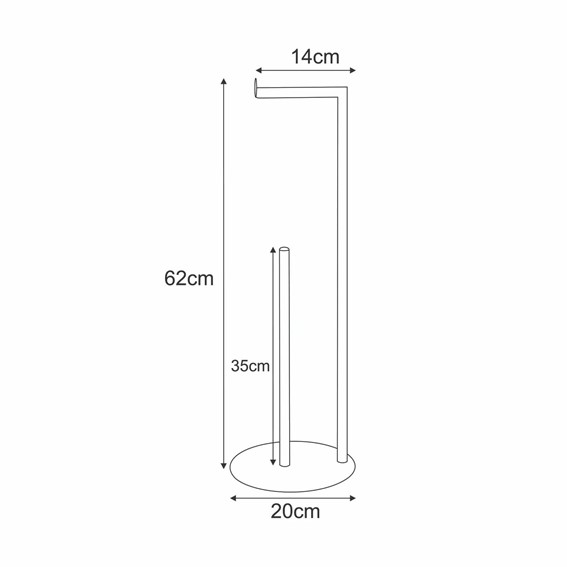 Stojak na Papier Toaletowy KS-59 Biały