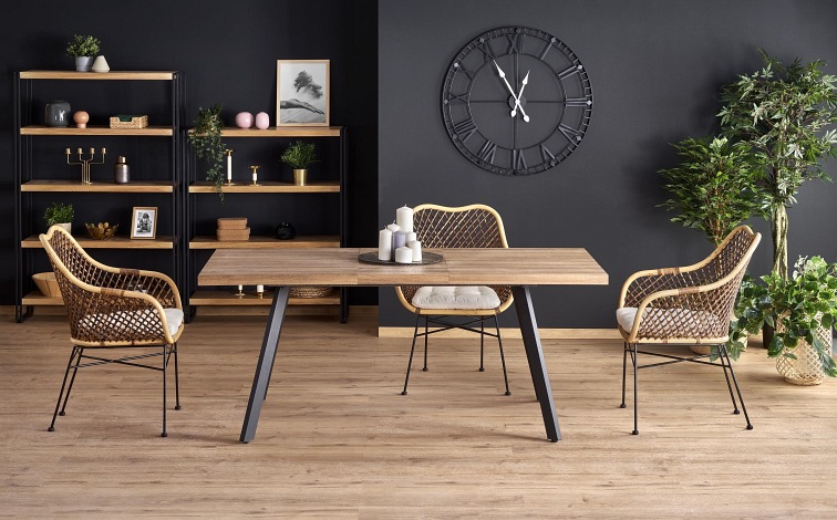 Stół Rozkładany BERLIN (140-180)x85 Orzechowy