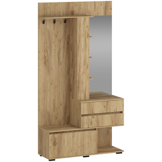 Zestaw Mebli do Przedpokoju BAFRA Dąb Złoty