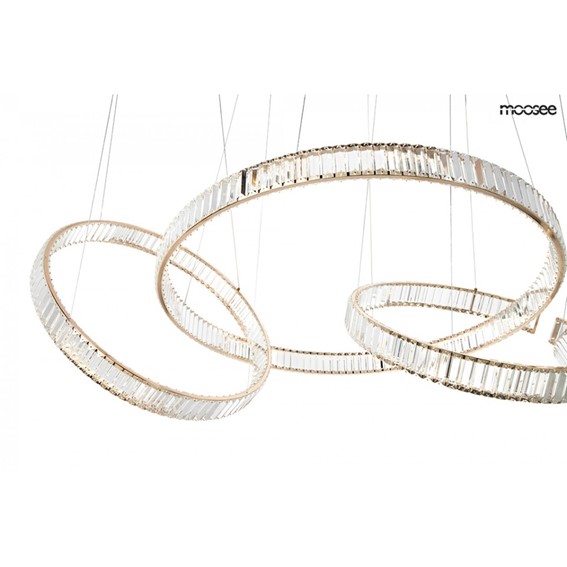 Lampa Wisząca LIBERTY LINE 8 Złoty/Transparentny