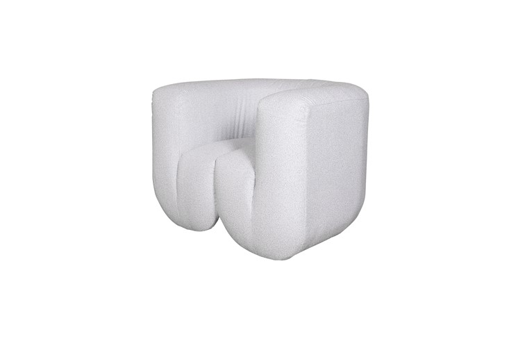 Fotel NUA N88-100-1 Jasnoszary