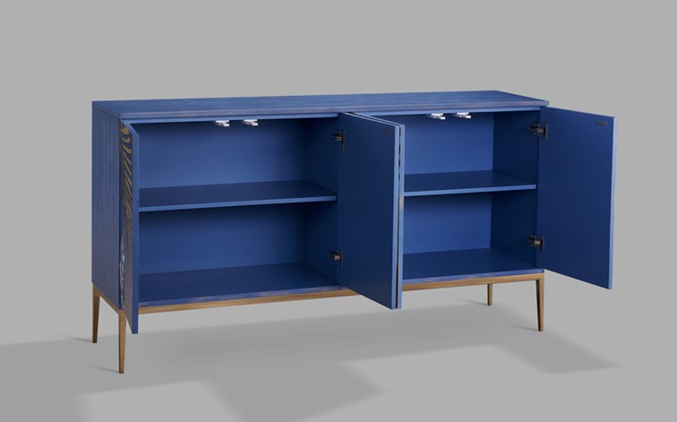 Komoda STILIG ST065 Niebieski/Złoty