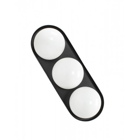 Lampa Ścienna DROPS 3 Czarny/Biały