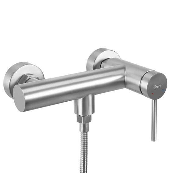 Bateria Prysznicowa FOSS CLIF Nikiel Szczotkowany