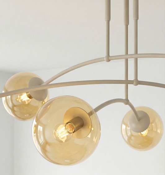 Lampa Sufitowa PREGOS 6 Beżowy/Miodowy