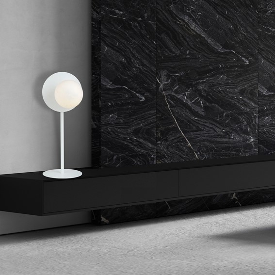 Lampa Biurkowa OSLO LN1 Biały/Opal