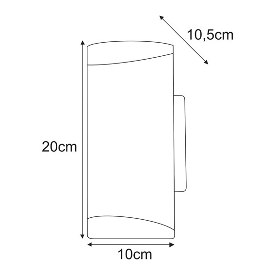 Kinkiet Zewnętrzny PRIMA K-8204 Czarny