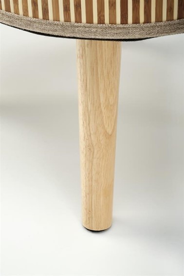 Zestaw 2 Puf TICO Naturalny/Beżowy