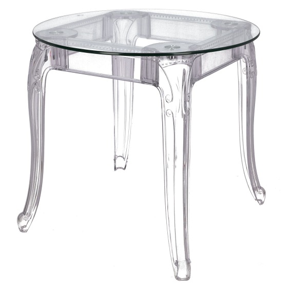 Stół GHOST 80x80 Transparentny