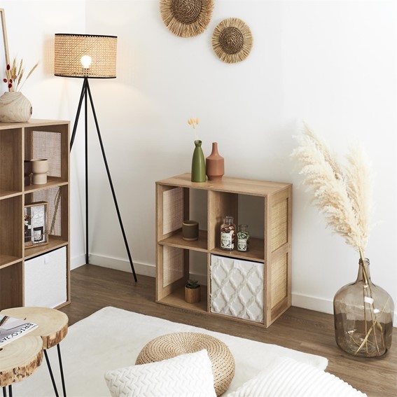 Regał KALI 4 Półki Naturalny