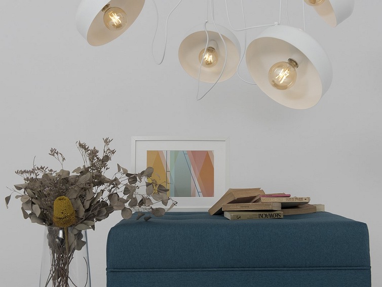 Lampa wisząca POPO FLAT L 4 – biały