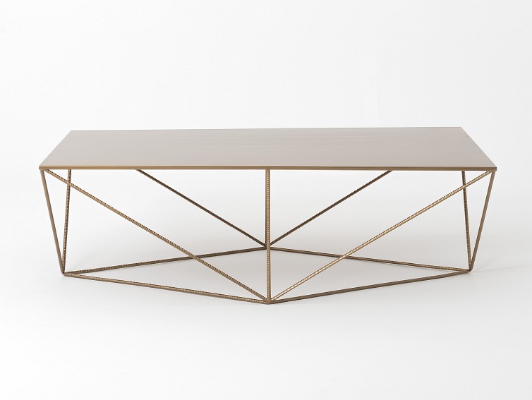 Stół Kawowy Daryl Metal 140x80 Biały