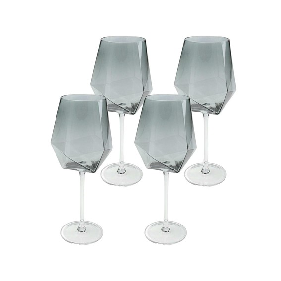 Komplet (4 szt.) Kieliszek do Wina DIAMOND SMOKE 660ml