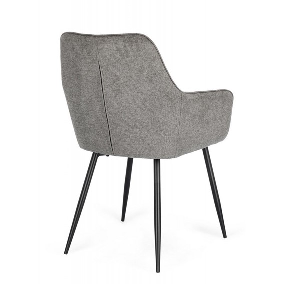 Krzesło CORA ARM Czarny/Szary