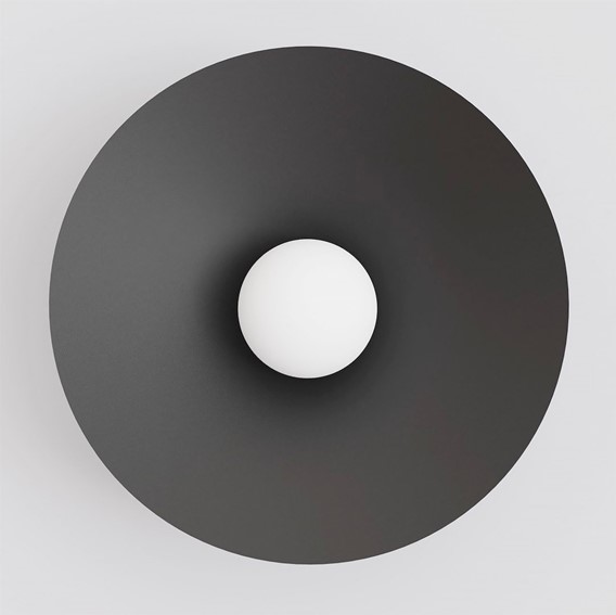 Kinkiet MONO K1L Czarny/Opal