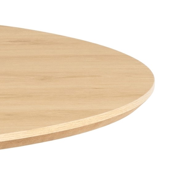 Stół CADIZ Fi120cm Czarny/Naturalny