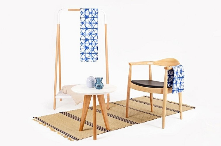 Krzesło KENNEDY Naturalne Jesion/Ekoskóra