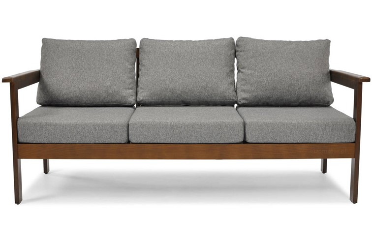 Sofa Ogrodowa BELLA 3 Osobowa Brązowy/Grafitowy