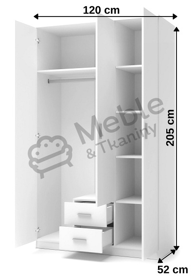 Szafa LIMA S-3 Biały