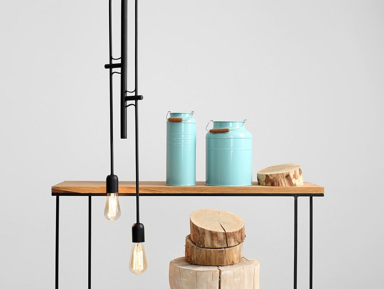 Lampa wisząca TWIGO 4 – czarny