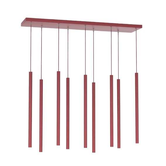 Lampa Wisząca SELTER 9 Burgundowy