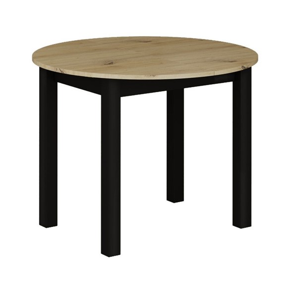 Stół Rozkładany ST3-FX (100x140)x100 Dąb Artisan/Czarny