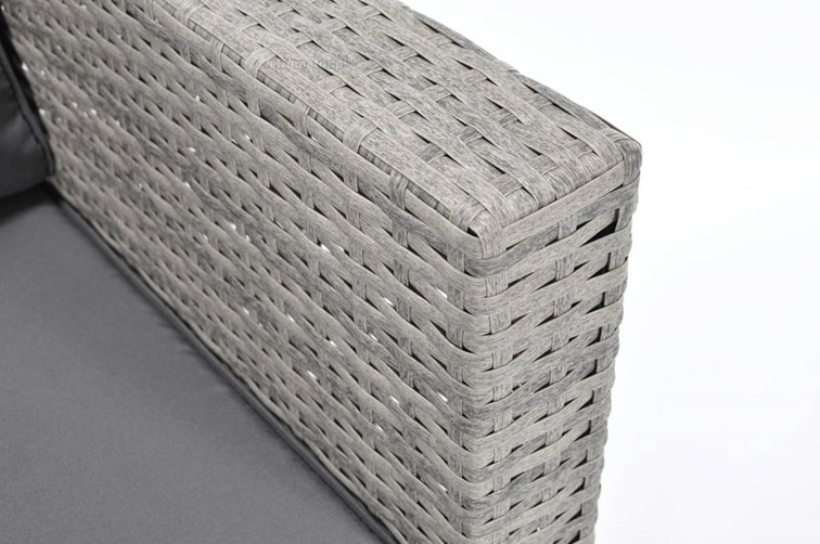 Fotel Ogrodowy MALAGA z Technorattanu Szary