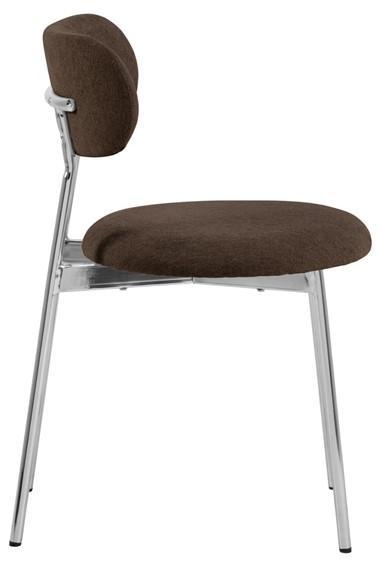 Krzesło LYRIC Brązowy/Chrom
