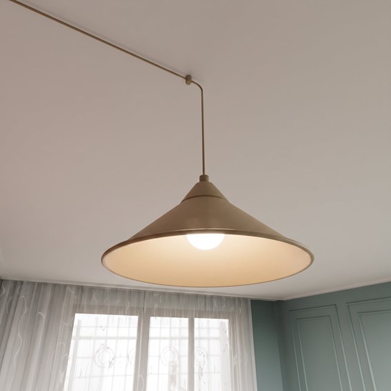 Lampa Wisząca ABRAMO 3 Beżowy