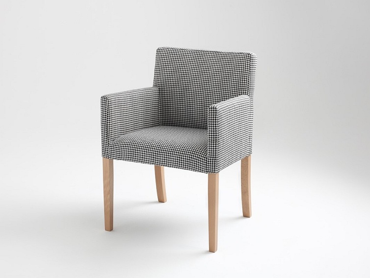 Fotel Wilton Arms 84 60x61x84 Ciemna Pepita/Naturalny