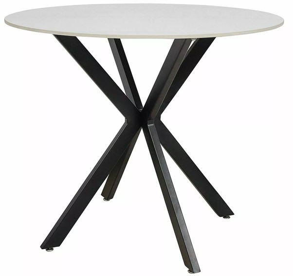 Stół TALIA fi90 Czarny/Biały