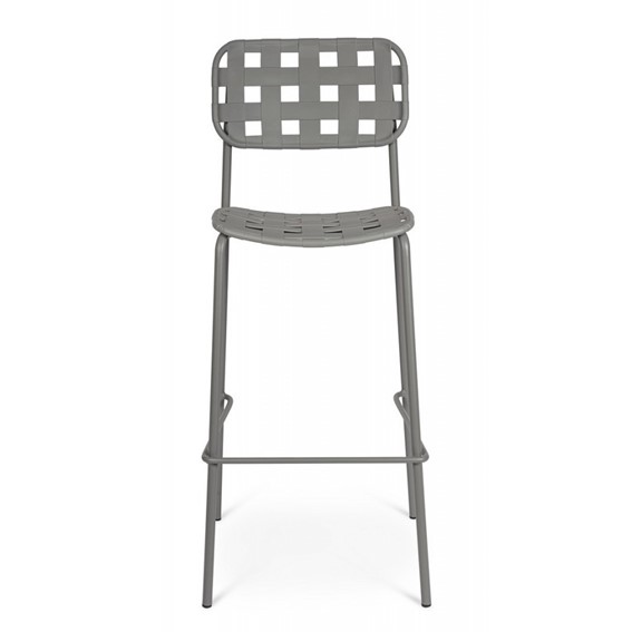 Krzesło Barowe Ogrodowe CLOVER Szary