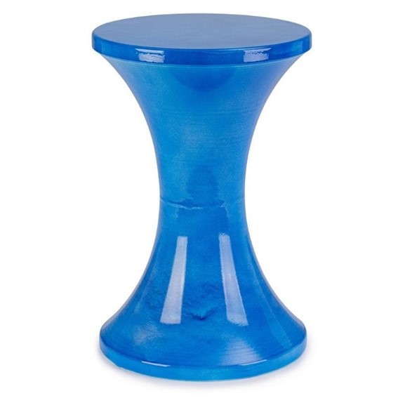 Stolik Kawowy HEDYM HOURGLASS Fi30cm Niebieski